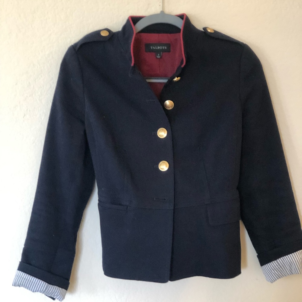 Talbots Paris Collection Military Blazer